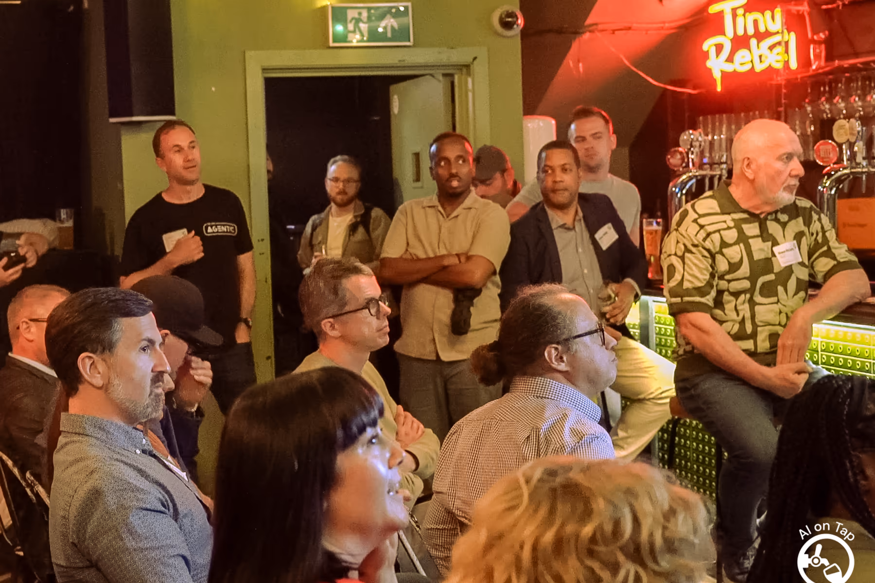 Attendees listening during AI on Tap London Episode 3.