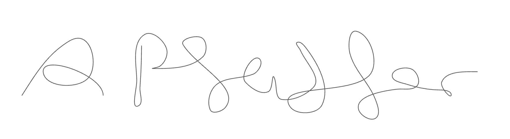 Signature of Andreas Pfeiffer